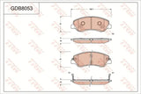 Brake Pad Set, Disc Brake GDB8053DT - TRW - Brake Pads - TRW