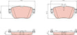 Brake Pad Set, Disc Brake GDB8065 - TRW