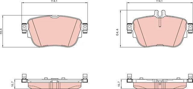 Brake Pad Set, Disc Brake GDB8067 - TRW