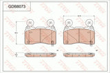 Brake Pad Set, Disc Brake GDB807 - TRW - Brake Pads - TRW