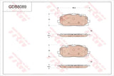 Brake Pad Set, Disc Brake GDB8089 - TRW - Brake Pads - TRW