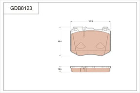Brake Pad Set, Disc Brake GDB812 - TRW