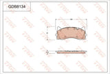 Brake Pad Set, Disc Brake GDB8134 - TRW - Brake Pads - TRW