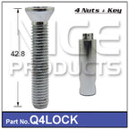 Lock Nuts (set of 4) Q4LOCK - Nice Products | Universal Auto Spares