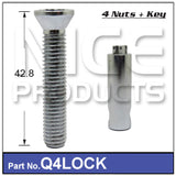 Lock Nuts (set of 4) Q4LOCK - Nice Products | Universal Auto Spares