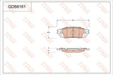 Brake Pad Set, Disc Brake GDB8161DT - TRW - Brake Pads - TRW