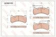 Brake Pad Set, Disc Brake GDB8163 - TRW