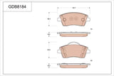 Brake Pad Set, Disc Brake GDB8185 - TRW