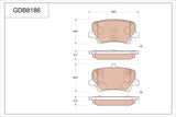 Brake Pad Set, Disc Brake GDB8186 - TRW
