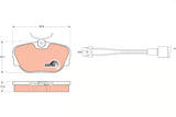 Brake Pad Set, Disc Brake GDB820 - TRW - Brake Pads - TRW