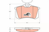Brake Pad Set, Disc Brake GDB823 - TRW - Brake Pads - TRW
