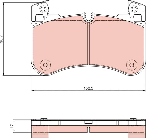 Brake Pad Set, Disc Brake GDB8251 - TRW