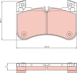 Brake Pad Set, Disc Brake GDB8256 - TRW - Brake Pads - TRW