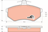 Brake Pad Set, Disc Brake GDB826 - TRW - Brake Pads - TRW