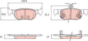 Brake Pad Set, Disc Brake GDB8311 - TRW