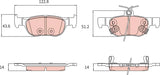 Brake Pad Set, Disc Brake GDB8324DT - TRW