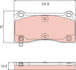 Brake Pad Set, Disc Brake GDB8321BTE - TRW