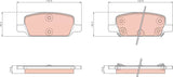 Brake Pad Set, Disc Brake GDB8322BTE - TRW