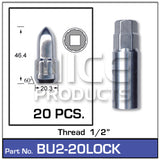 BULLET Lock (20) Nuts BU2-20LOCK - Nice Products | Universal Auto Spares
