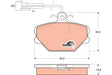 Brake Pad Set, Disc Brake GDB833 - TRW