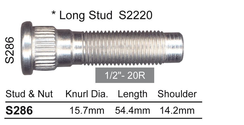 Wheel Stud S286 - Nice Products | Universal Auto Spares