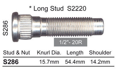 Wheel Stud S286 - Nice Products | Universal Auto Spares