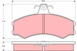 Brake Pad Set, Disc Brake GDB846 - TRW