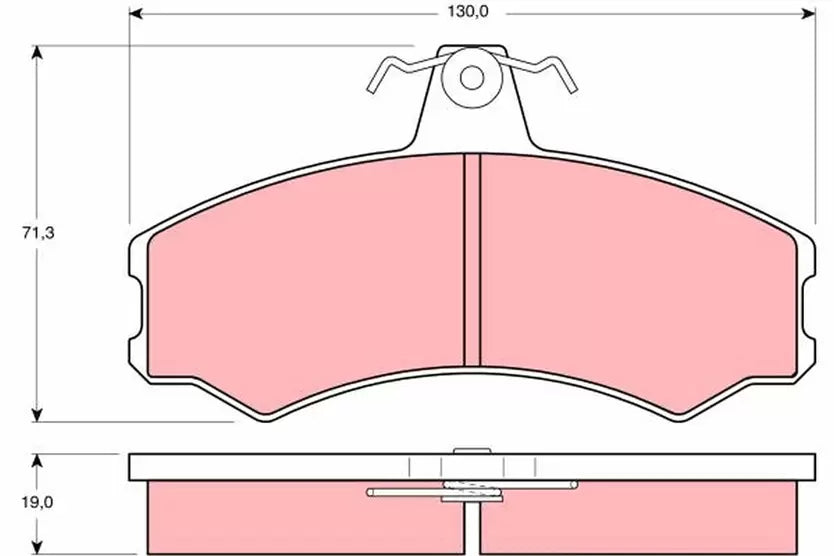 Brake Pad Set, Disc Brake GDB846 - TRW