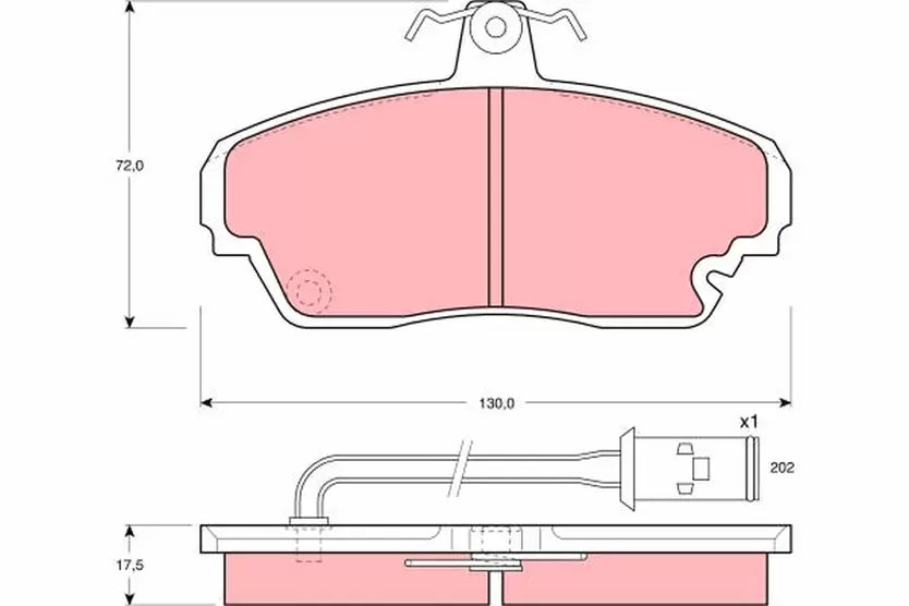Brake Pad Set, Disc Brake GDB851 - TRW