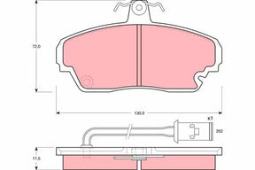Brake Pad Set, Disc Brake GDB851 - TRW
