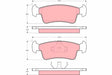 Brake Pad Set, Disc Brake GDB867 - TRW
