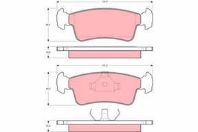 Brake Pad Set, Disc Brake GDB867 - TRW