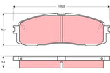 Brake Pad Set, Disc Brake GDB872 - TRW
