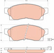 Brake Pad Set, Disc Brake GDB877 - TRW