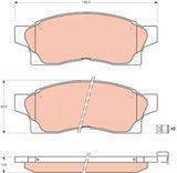Brake Pad Set, Disc Brake GDB877 - TRW - Brake Pads - TRW