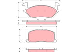 Brake Pad Set, Disc Brake GDB878DT - TRW