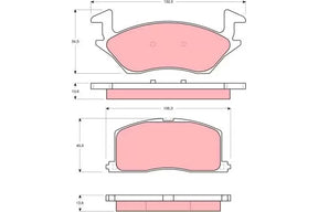 Brake Pad Set, Disc Brake GDB878DT - TRW