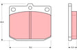 Brake Pad Set, Disc Brake GDB881 - TRW