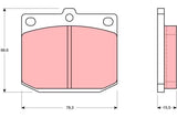 Brake Pad Set, Disc Brake GDB881DT - TRW