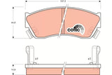 Brake Pad Set, Disc Brake GDB883 - TRW
