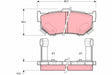 Brake Pad Set, Disc Brake GDB884 - TRW