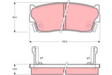 Brake Pad Set, Disc Brake GDB885DT - TRW
