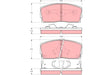 Brake Pad Set, Disc Brake GDB886DT - TRW