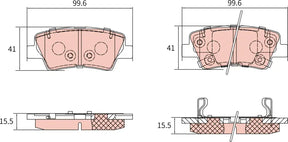 Brake Pad Set, Disc Brake GDB890 - TRW
