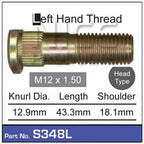 Wheel Stud S348L - Nice Products | Universal Auto Spares