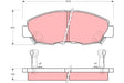 Brake Pad Set, Disc Brake GDB894 - TRW