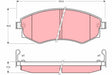 Brake Pad Set, Disc Brake GDB895 - TRW
