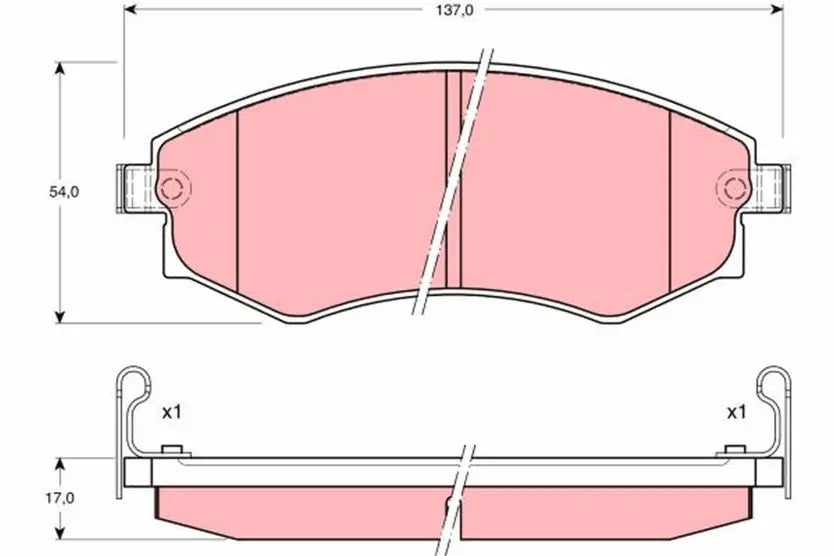 Brake Pad Set, Disc Brake GDB895 - TRW