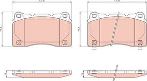 Brake Pad Set, Disc Brake GDB8973DT - TRW