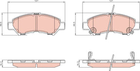 Brake Pad Set, Disc Brake GDB8977DT - TRW